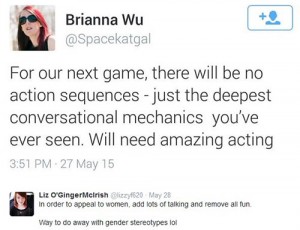 brianna wu no action sequences