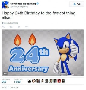 sonic 24th birthday