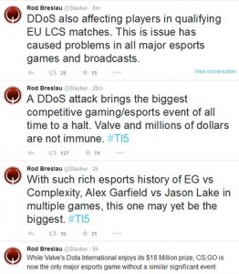the international 5 has been ddos attacked