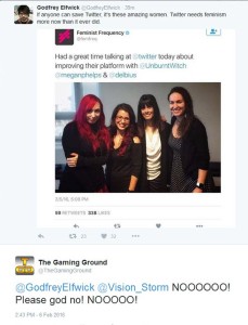 twitter and feminist frequency in the mix