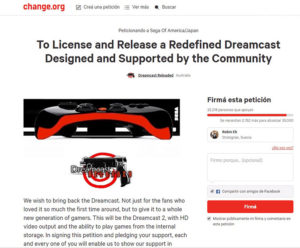 Dreamcast Reloaded petition dreamcast reloaded petition