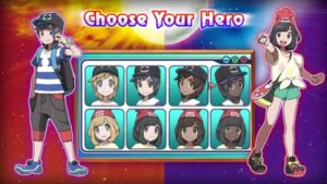 pokemon sun and pokemon moon hero menu