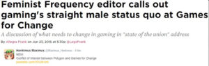 polygon feminist fequency calls out gamings straight male status quo