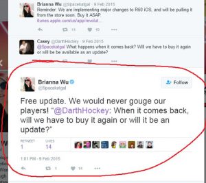 Brianna Wu on "Revolution 60" brianna wu revolution 60 ios update lie