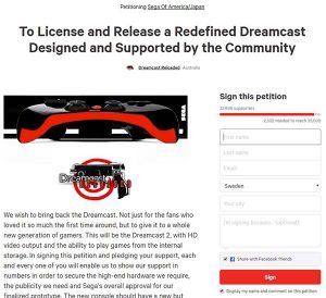 dreamcast reloaded petition