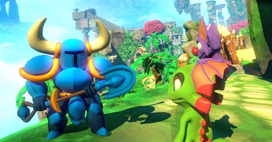 yooka laylee reveals shovel knight cameo