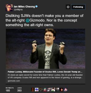 ian miles cheong vs gizmodo