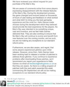 "No Man´s Sky" no refund for ps4 players part 1 no mans sky no refund for ps4 players part 1