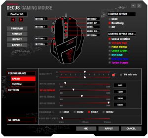 speedlink decus gaming mouse program