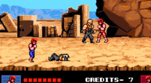 double dragon iv desert fight