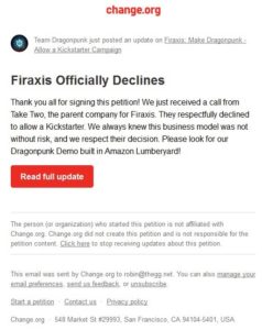firaxis officially declines a dragonpunk kickstarter campaign