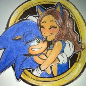 lizzy hedgehog and sonic tons of hugs