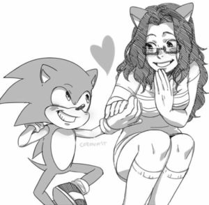 lizzy hedgehog sonic art