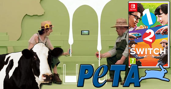 peta gets outraged by nintendos cow milking game in 1-2 switch