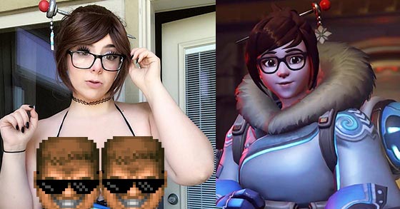 mariah mallad just made a really sexy swimsuit cosplay of mei from blizzards overwatch