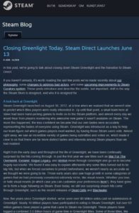 steam greenlight is done for