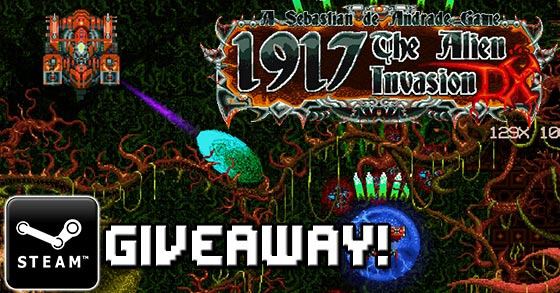 1917 the alien invasion dx pc giveaway 10 steam keys for 10 shmup hungry gamers