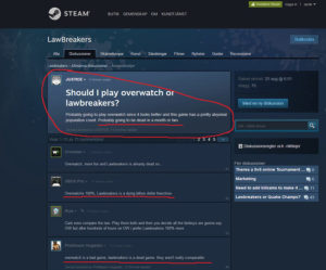 lawbreakers vs overwatch steam