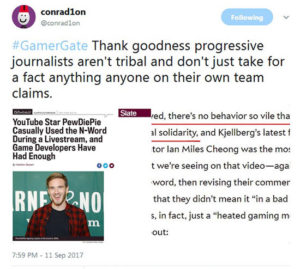slate vs pewdiepie and the n word blames gamergate