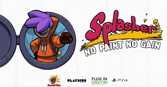 the fast paced platformer splasher is coming to ps4 and xbox one on the 26th of september