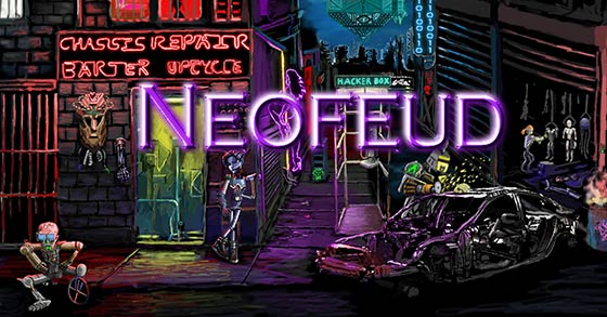 the neat cyberpunk adventure game neofeud is coming to steam very soon