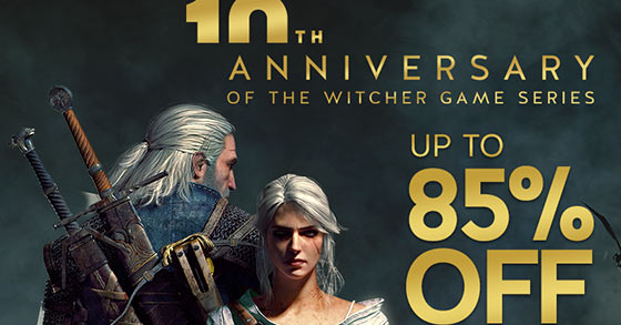 gog dot com has launched their the witcher 10th anniversary low game prices awaits you
