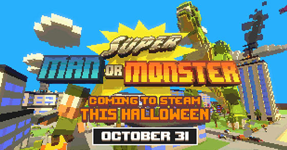 xforms monster filled action game super man or monster is now available on steam