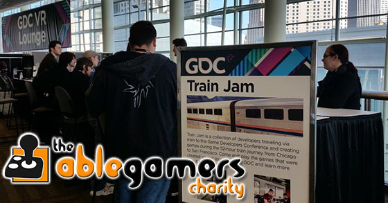 ablegamers foundation and train jam partners up for a good cause gdc 2018