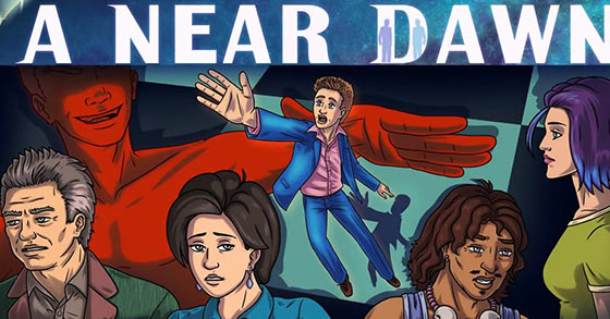 the dark and funny visual novel adventure game a near dawn has landed on kickstarter