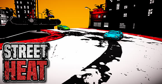 the neon noir 80s party racing game street heat is coming to steam on the 30th of november