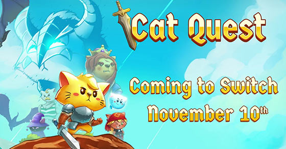 the open world 2d action rpg cat quest is coming to nintendo switch in november