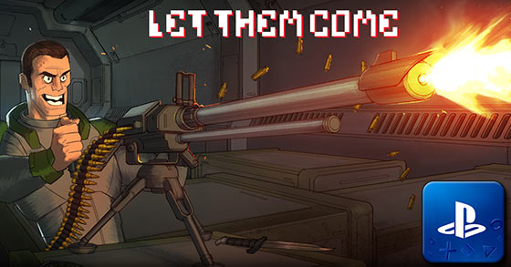 the frantic sci-fi shoot-em-up let them come has launched on the ps4