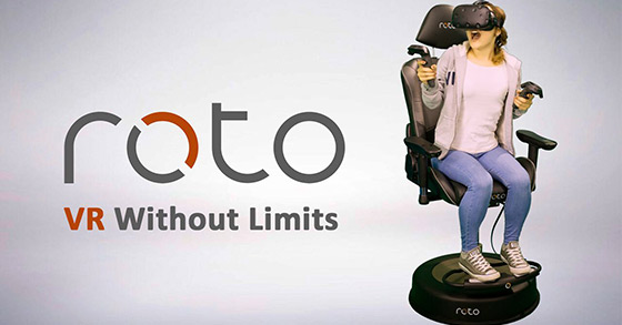 the interactive roto vr chair rolls off the production line in february 2018