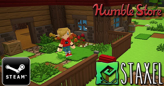 the charming sandbox farming game staxel is coming to pc on the 23rd of january