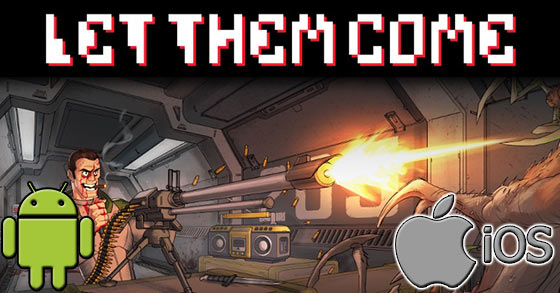 the frantic sci-fi shoot-em up let them come launches on mobile