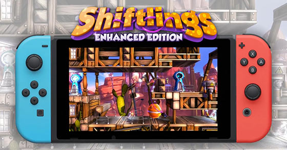 the quirky couch co-op platform puzzler shiftlings enhanced edition is coming to the switch in february