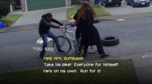 press x to not die the bike guy