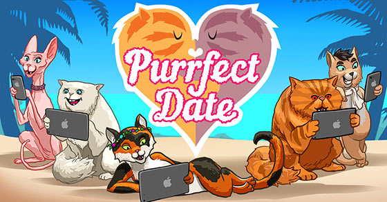 the cat dating sim purrfect date is set for a launch to ios on valentines day