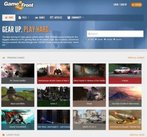 gamefronts homepage
