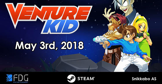 the 8-bit retro action platformer venture kid is coming to steam on may 3rd