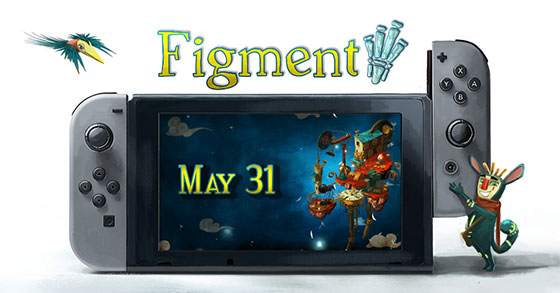 the musical adventure game figment is coming to nintendo switch this may