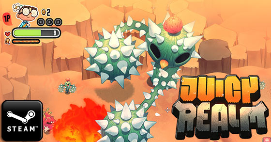 the top-down shooter juicy realm has launched its new patch via steam