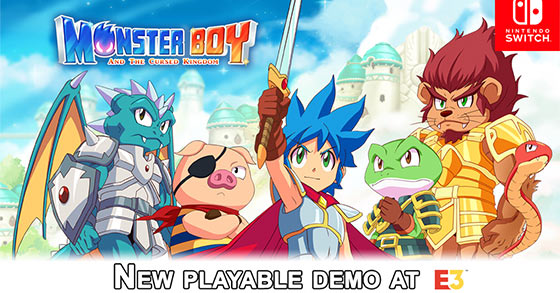 monster boy and the cursed kingdom gets a new playable demo for the nintendo switch at e3 2108