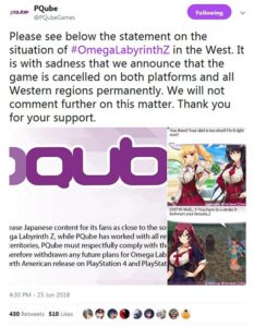 pqube omega labyrinth z the twitter statement