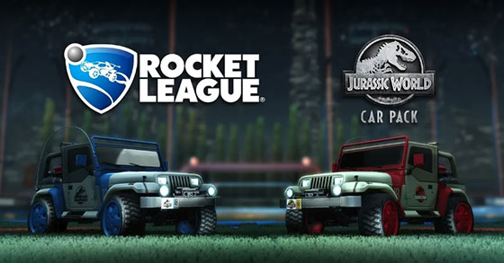 psyonix has announced a jurassic world car pack for rocket league