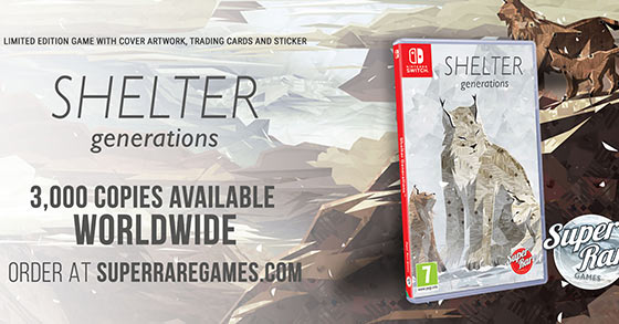 the physical special edition of shelter generations is out now for nintendo switch