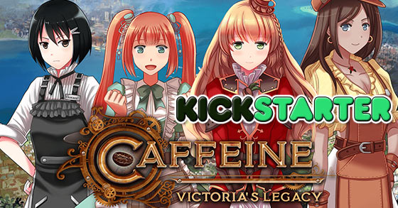 the coffee themed visual novel game caffeine victorias legacy has launched its kickstarter campaign