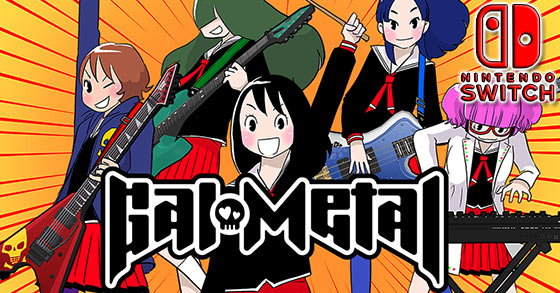 the free form rhythm game gal metal is coming to nintendo switch on november 2nd