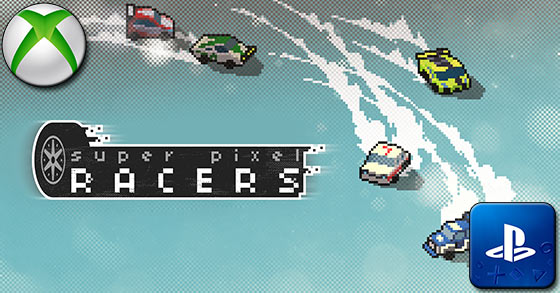 the retro-like arcade racer super pixel racers is coming to ps4 and xbox one on october 31st