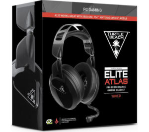turtle beach elite atlas gaming headset the box
